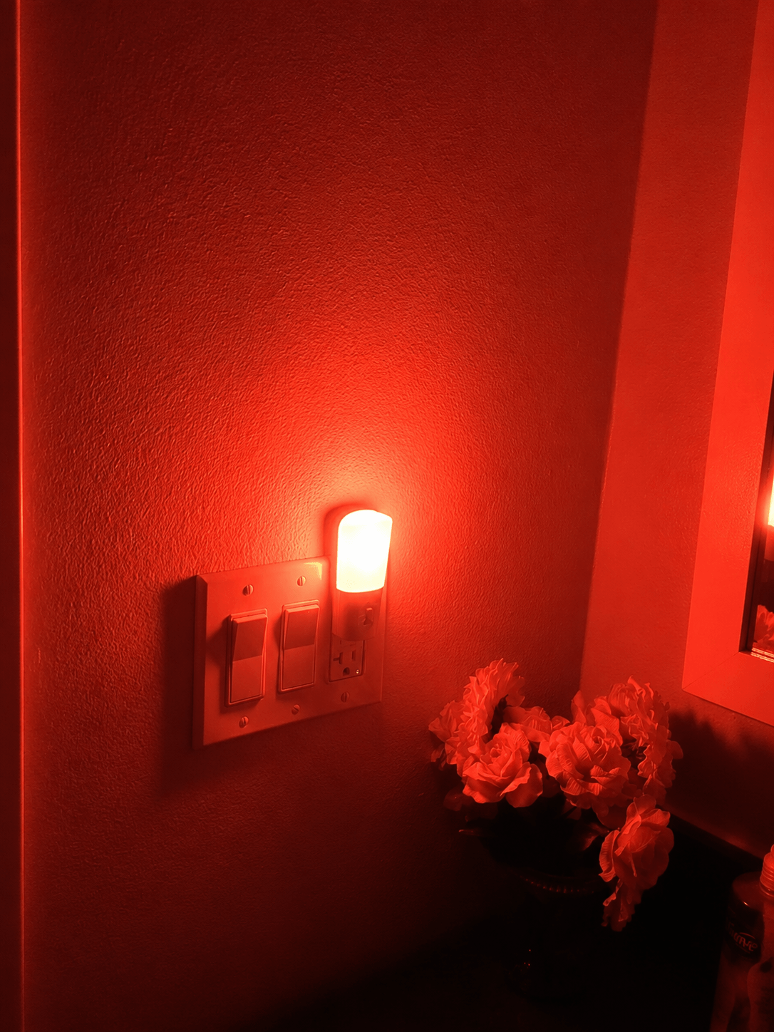 Customer photo of ZOOZ red light near flowers